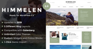 Himmelen – Persönliches Minimal WordPress Blog Template