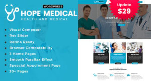 Hope Medical – Gesundheitswesen WordPress Template