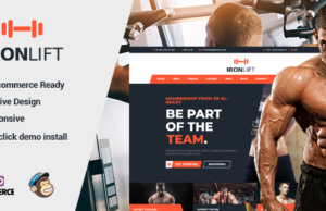 IronLift – Fitness und Gym WordPress Template