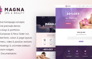 Magna – Spa Beauty Salon, Gesundheit & Wellness WordPress Template