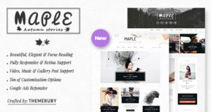 Maple – Responsive WordPress Blog Layout