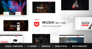 Mushi – Responsive Multi-Purpose & WooCommerce WordPress Template
