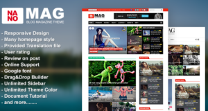 NanoMag – Responsive WordPress Magazine Layout
