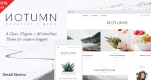 Notumn – Responsive Modern Minimalistic Blog