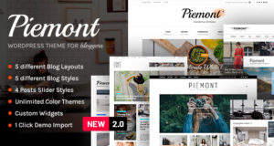 Piemont – Premium Travel & Lifestyle Responsives WordPress-Blog-Template