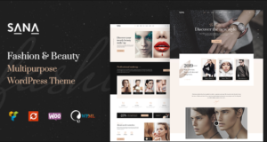 Sana – Fashion Stylist, Beauty Salon und Maskenbildner WordPress Template