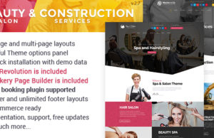 Schönheitssalon & Baudienstleistungen WordPress Vorlage