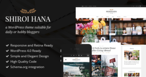 Shiroi Hana – Ein elegantes Blogging-Thema