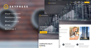 SkyPress – Hochbau WordPress Layout