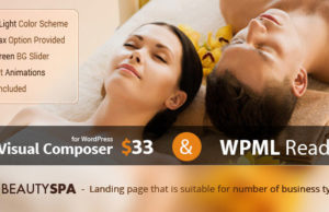 Spa – WordPress Vorlage mit Page Builder