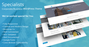 Spezialisten – Corporate / Business WordPress Layout