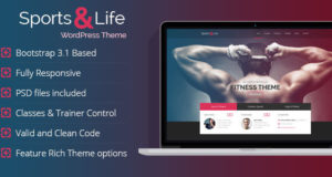 Sport & Leben – Fitness und Fitness WordPress Vorlage