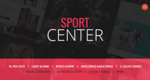 SportCenter | Gym WordPress Vorlage