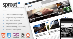 Sprout – Clean Blog / News / Magazine Responsive Template