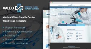 Valeo – Gesundheitszentrum und Krankenhaus WordPress Vorlage