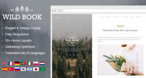 Wildes Buch – Vintage & Elegant WordPress Blog Layout
