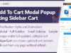 WooCommerce AJAX In den Warenkorb + Floating Cart | Popup Modal + Seitenleiste