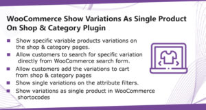 WooCommerce Einzelne Variationen des Shop & Category Plugins anzeigen