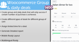 WooCommerce Group & Tagesangebote