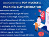 WooCommerce PDF Rechnung & Packzettel Generator