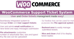 WooCommerce Support Ticket System