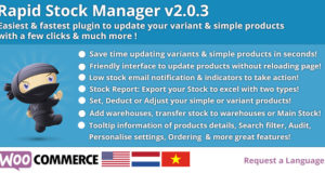 Woocommerce Rapid Stock Manager und Stock Audit auch für mehrere Lager