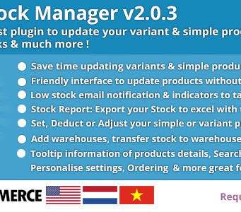 Woocommerce Rapid Stock Manager und Stock Audit auch für mehrere Lager