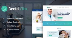 Zahnklinik, Medizin & Gesundheitswesen Doktor WordPress Layout