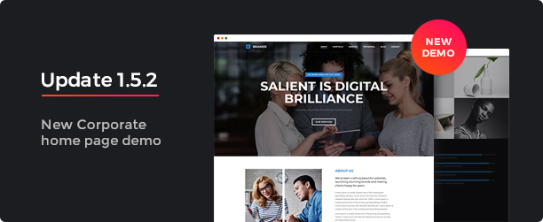 Brando Responsive und Mehrzweck OnePage WordPress Theme - 5