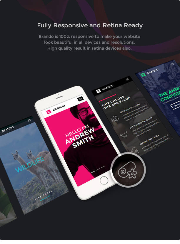 Brando Responsive und Mehrzweck OnePage WordPress Theme - 13