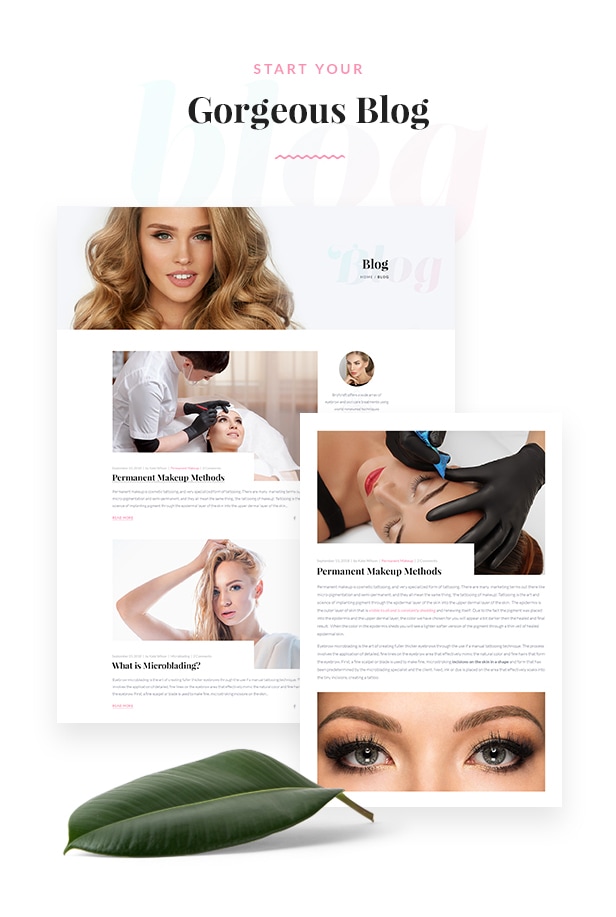 Microblading & Augenbrauen Beauty Salon WordPress Theme - Browcraft - 3