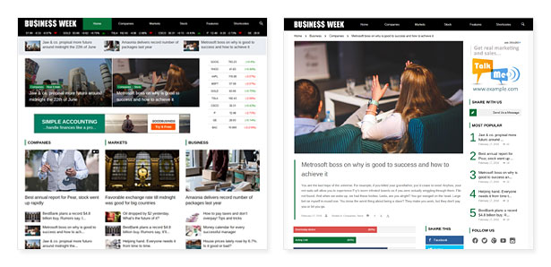 Business Magazine WordPress Theme