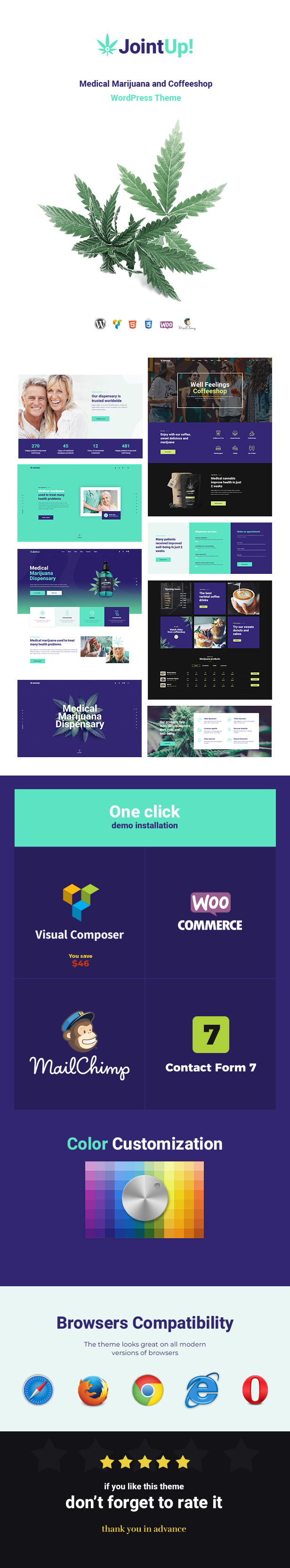 JointUp - Medizinisches Marihuana und Coffeeshop WordPress Theme - 2