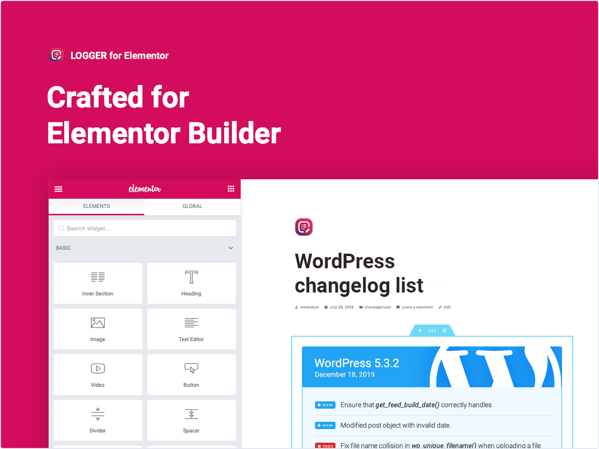 Hergestellt für Elementor Builder