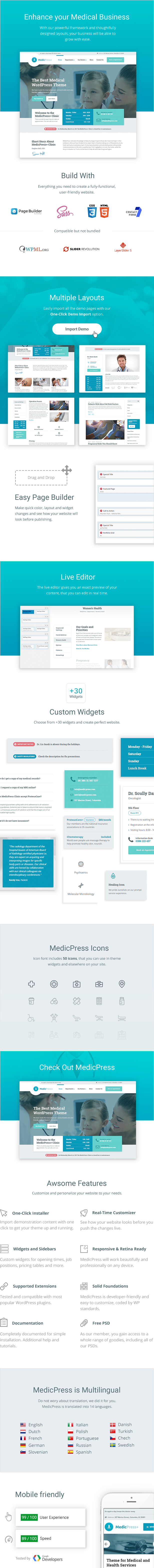 MedicPress - Medical WordPress Theme für Kliniken und Privatärzte - 1