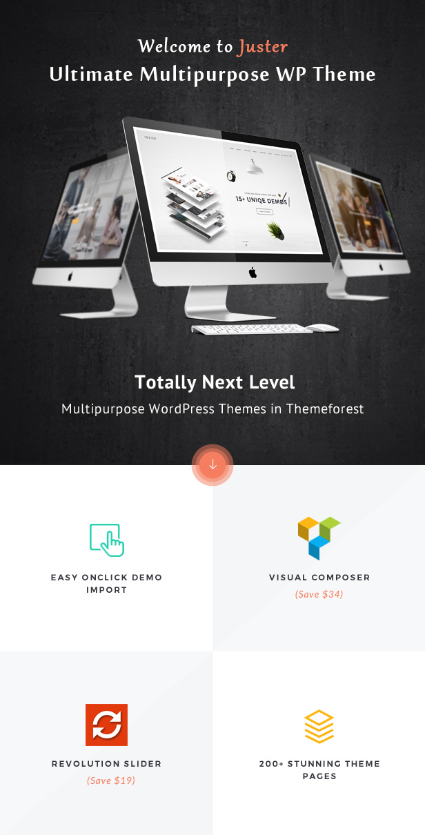 Juster - Mehrzweck-WordPress-Theme - 1