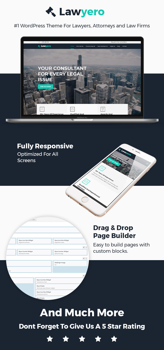 Lawyero - Anwälte & Anwalt WordPress Theme - 1