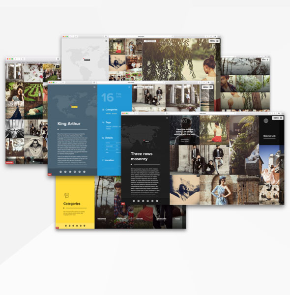 Wordpress-Theme für Kreative mit unbegrenzt flexiblen Layouts