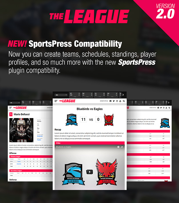 Die Liga - Sportnachrichten & Magazin WordPress Theme - 1