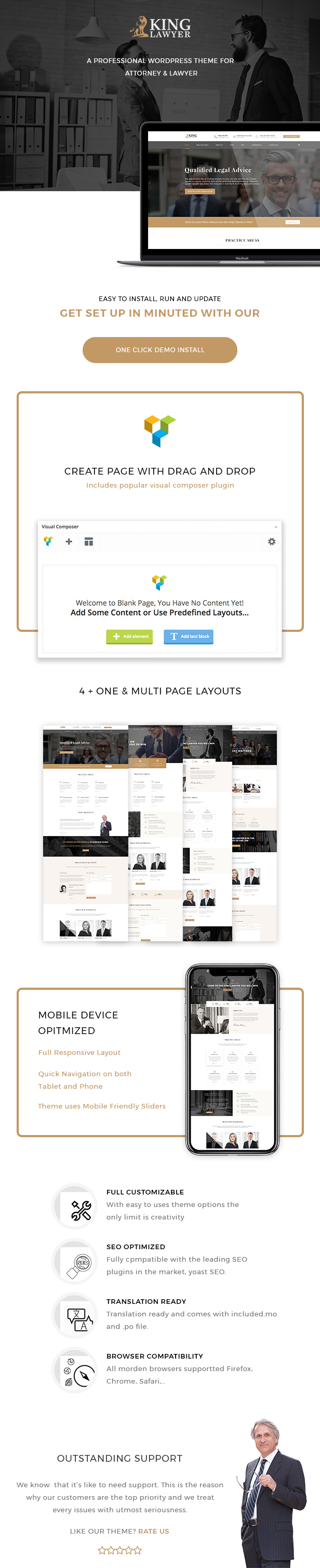 Kinglaw - Anwalt & Anwalt WordPress Theme - 5