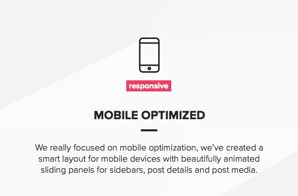 Mobile optimierte responsive Fotografie Vorlage