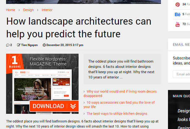 Ads Spots Ready News WordPress-Theme