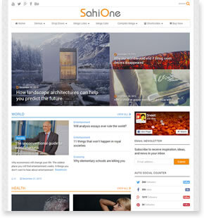 SahiOne - Nachrichten WordPress Theme