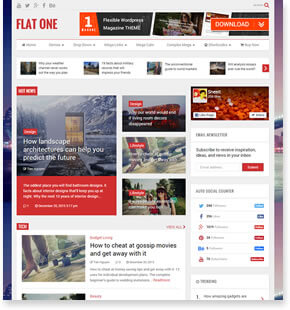 FlatOne - Nachrichten WordPress Theme