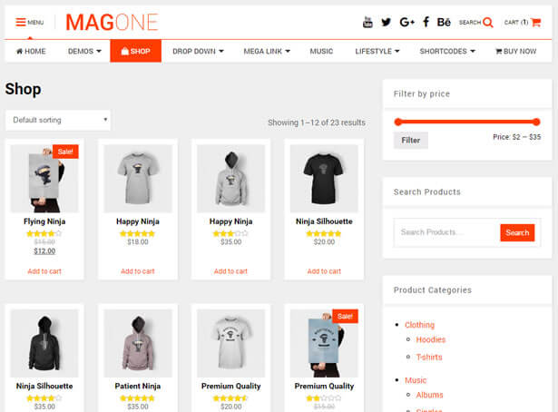 WooCommerce Shopping Ready News WordPress-Theme