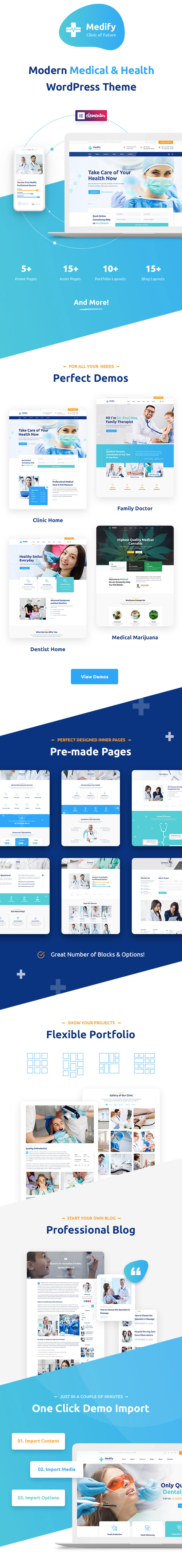 Medify - Gesundheit & Klinik WordPress Theme - 1
