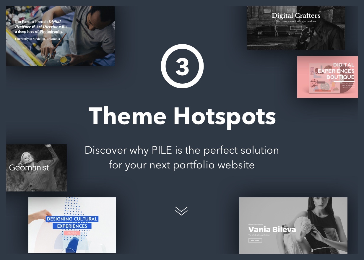 PILE - Ein ungewöhnliches WordPress Portfolio Theme - 1