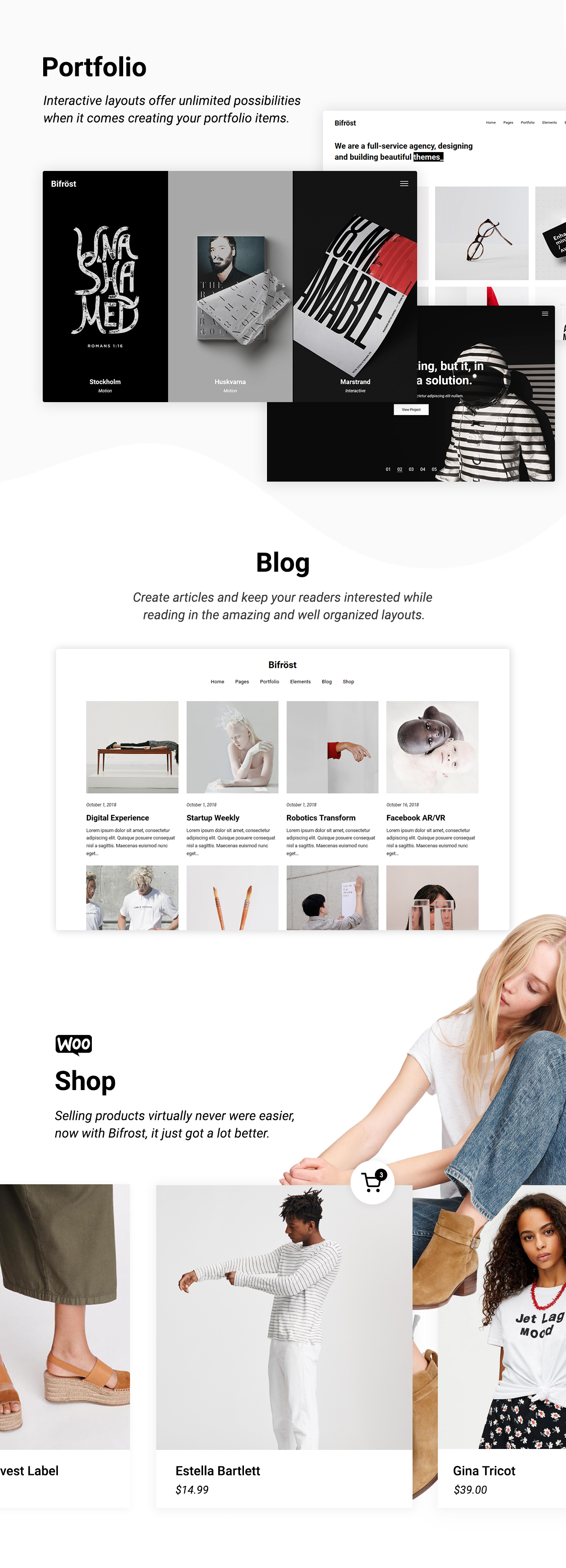 Bifrost - Einfaches WordPress-Theme
