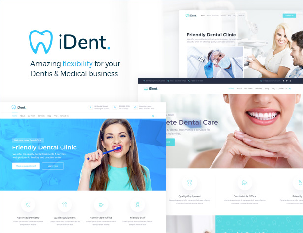 iDent - Zahnarzt & Medizin WordPress Theme - 1