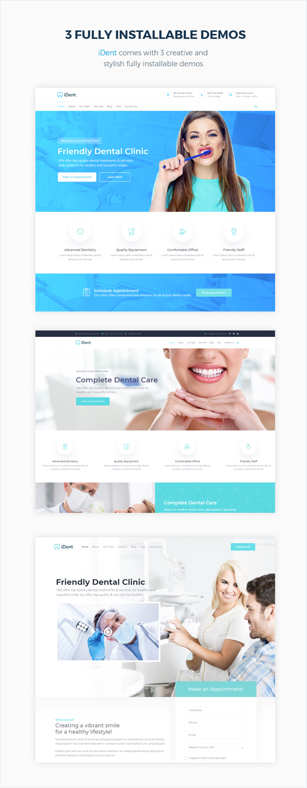 iDent - Zahnarzt & Medizin WordPress Theme - 2